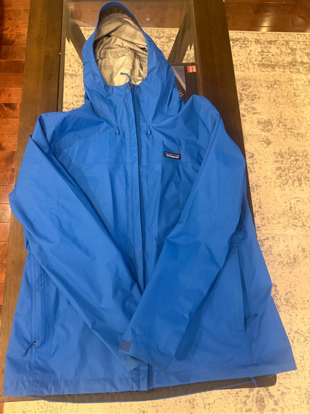 Patagonia Gray Jacket with Multicolor Logo